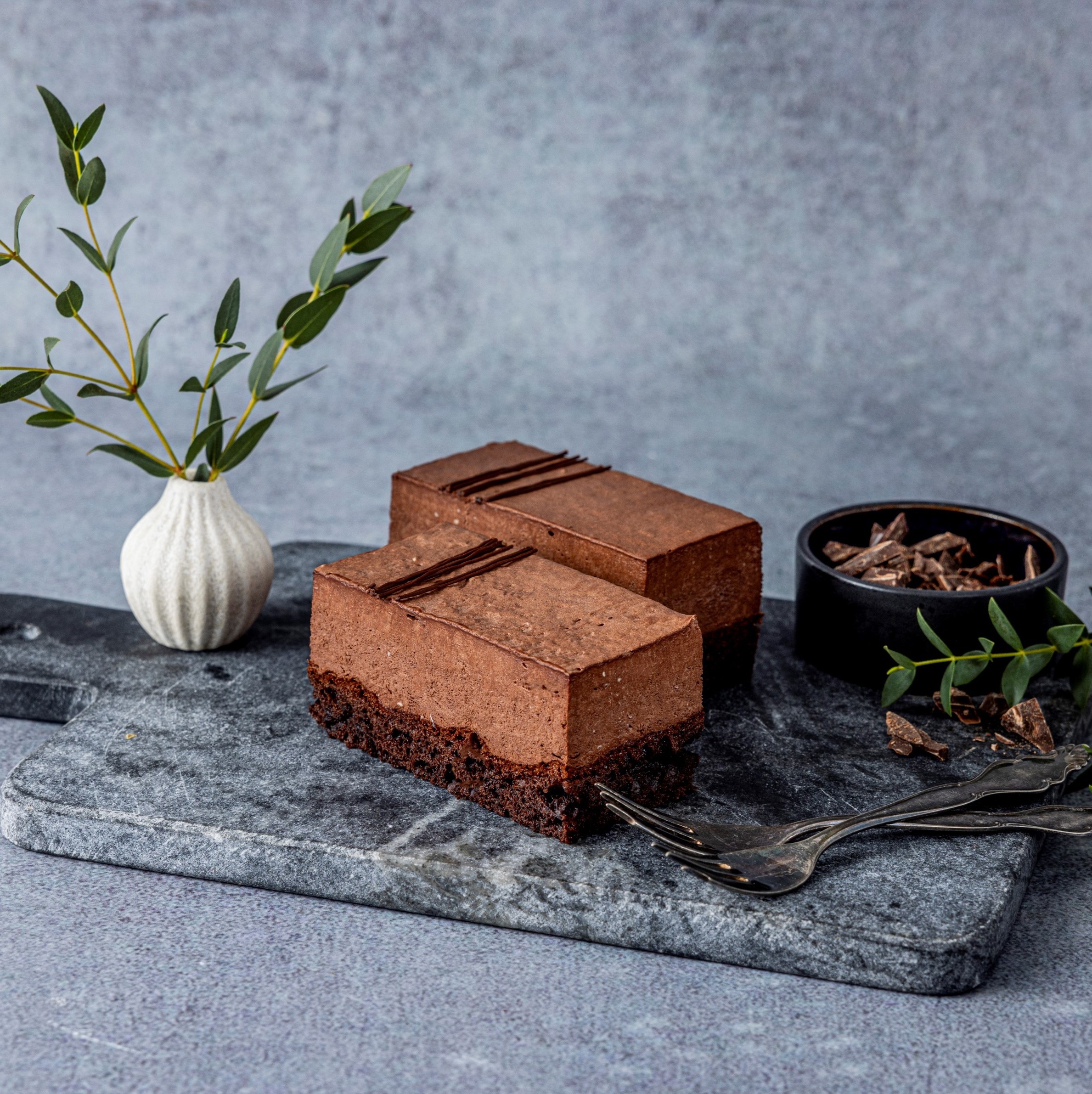 Sjokolademousse med sjokoladebunn 2pk