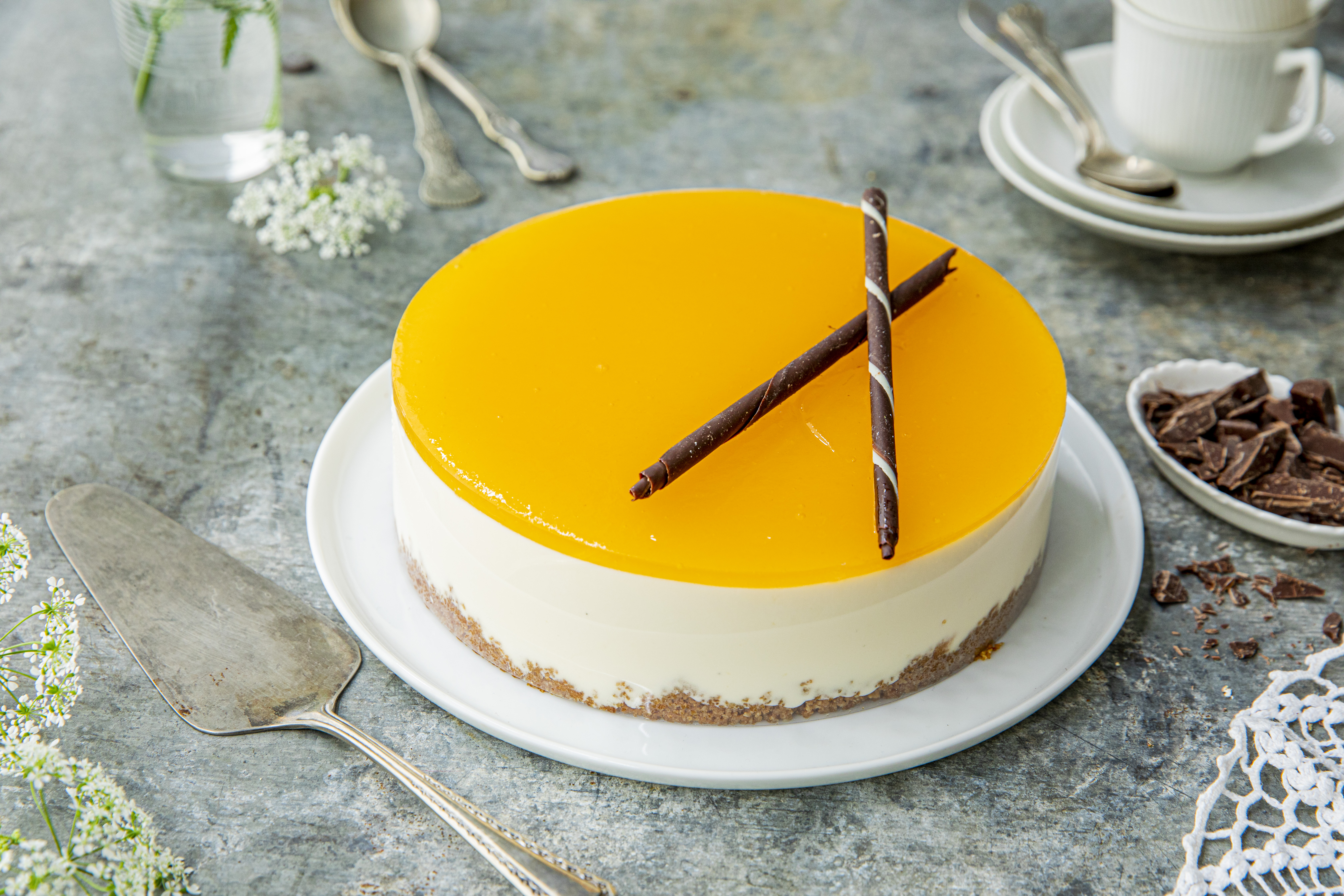 Ostekake med pasjonsfrukt 8bit